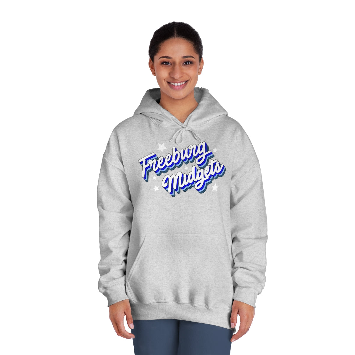 Retro Freeburg Midgets Unisex DryBlend® Hooded Sweatshirt