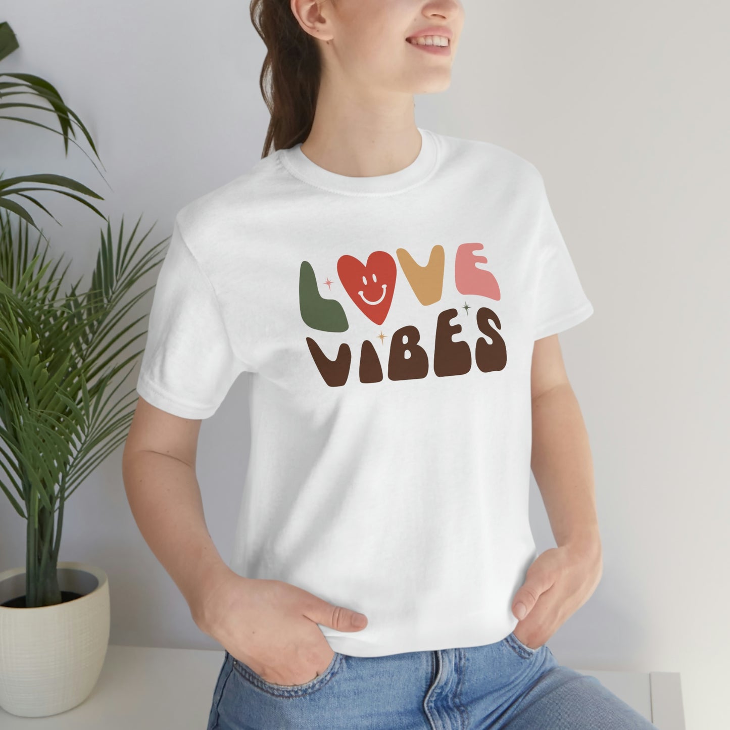 "Love Vibes" Unisex Jersey Short Sleeve Tee