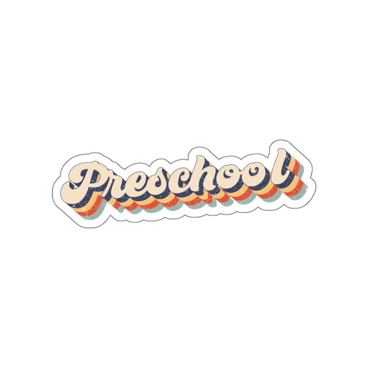 Preschool Teacher Die-Cut Stickers