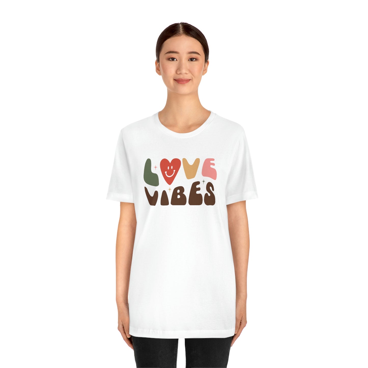 "Love Vibes" Unisex Jersey Short Sleeve Tee