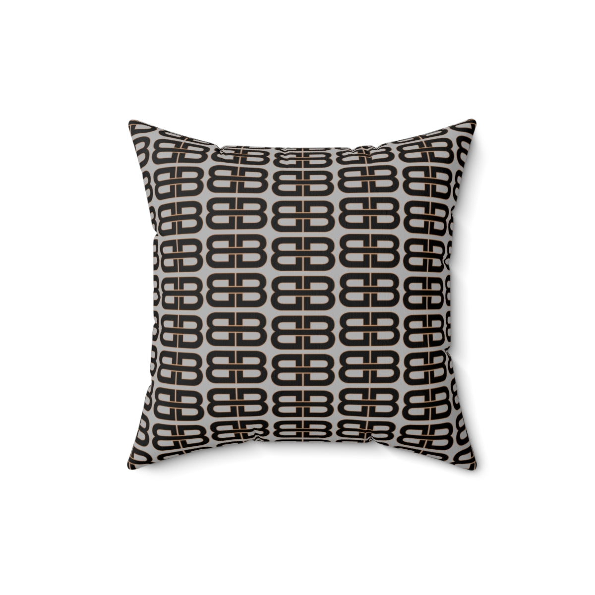 Light Gray Bhava Brand Pattern Square Pillow