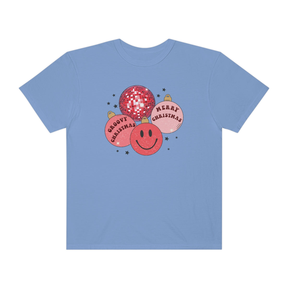 Groovy Christmas Unisex Garment-Dyed Comfort Colors PREMIUM T-shirt