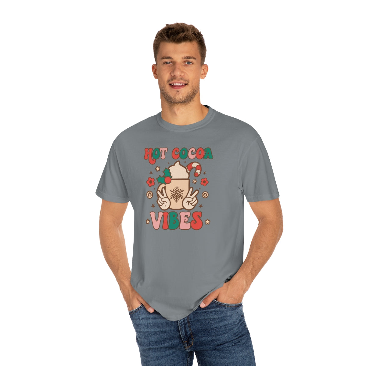 Hot Cocoa Vibes Unisex Garment-Dyed Comfort Colors PREMIUM T-shirt