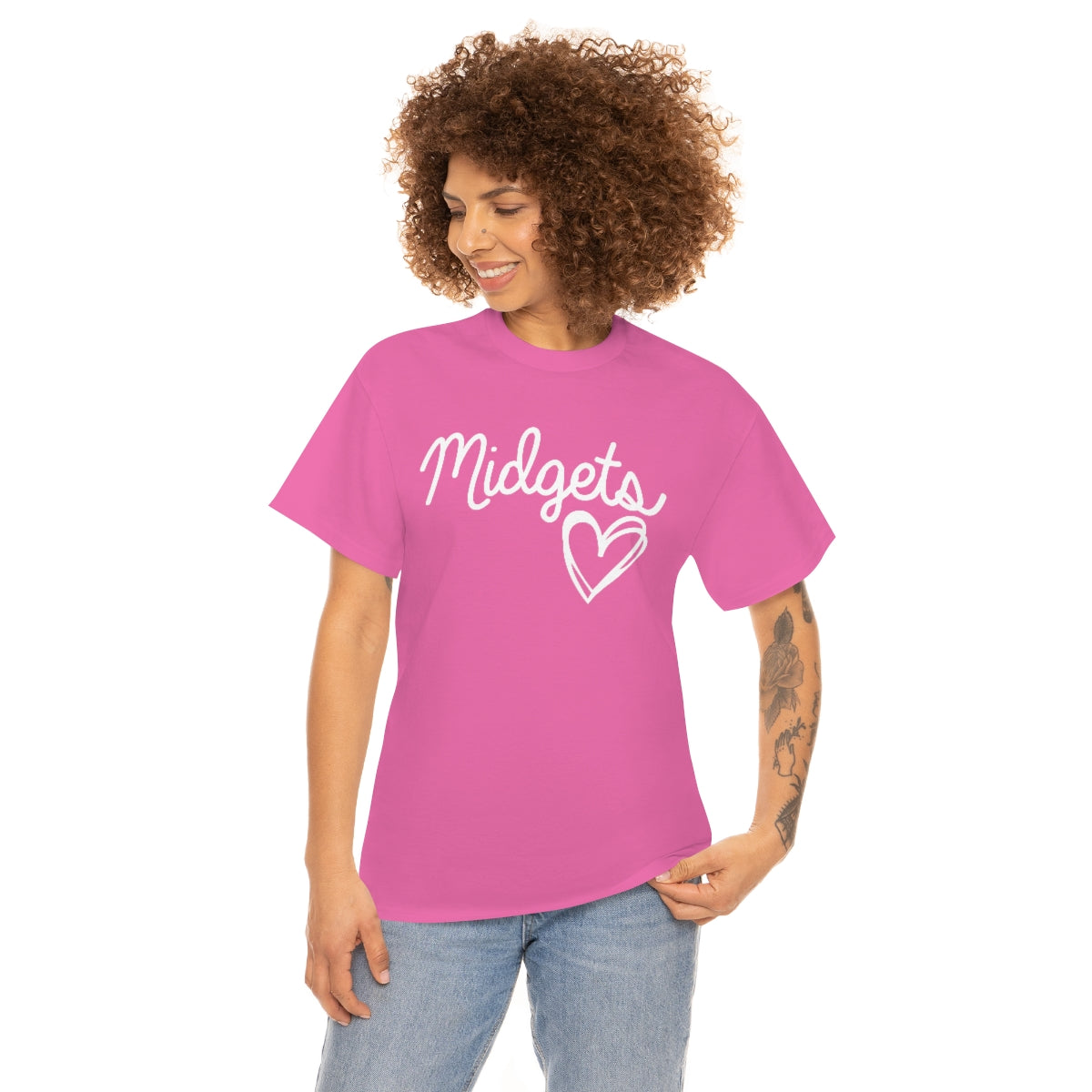 Midget Heart Unisex Heavy Cotton Tee