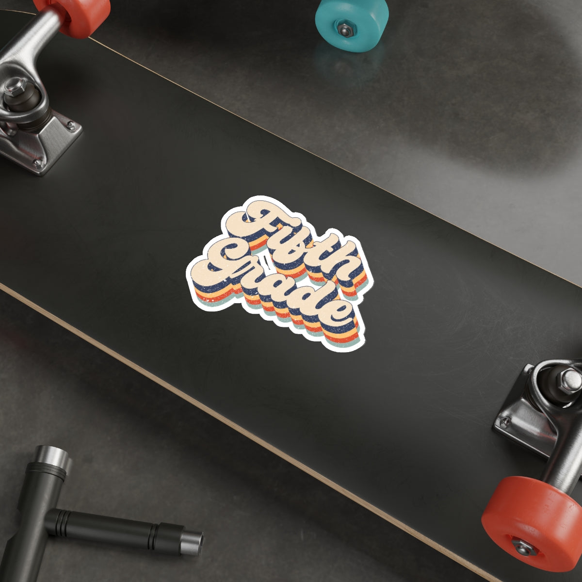 Fifth Grade Teacher Die-Cut Stickers