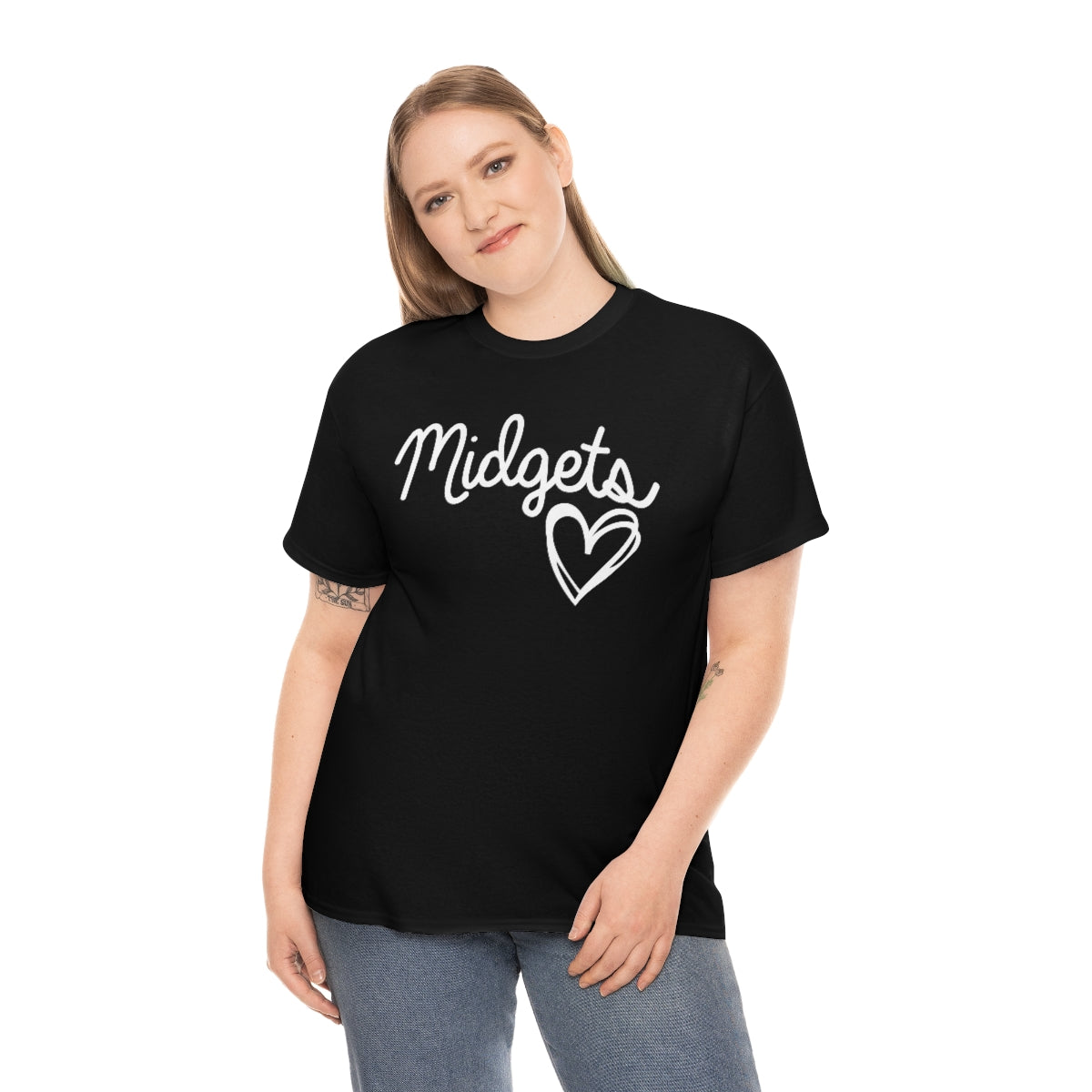 Midget Heart Unisex Heavy Cotton Tee