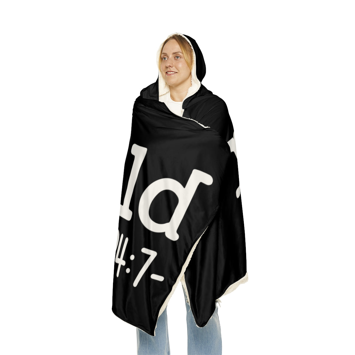 Black "I'm Cold 24-7" Snuggle Blanket