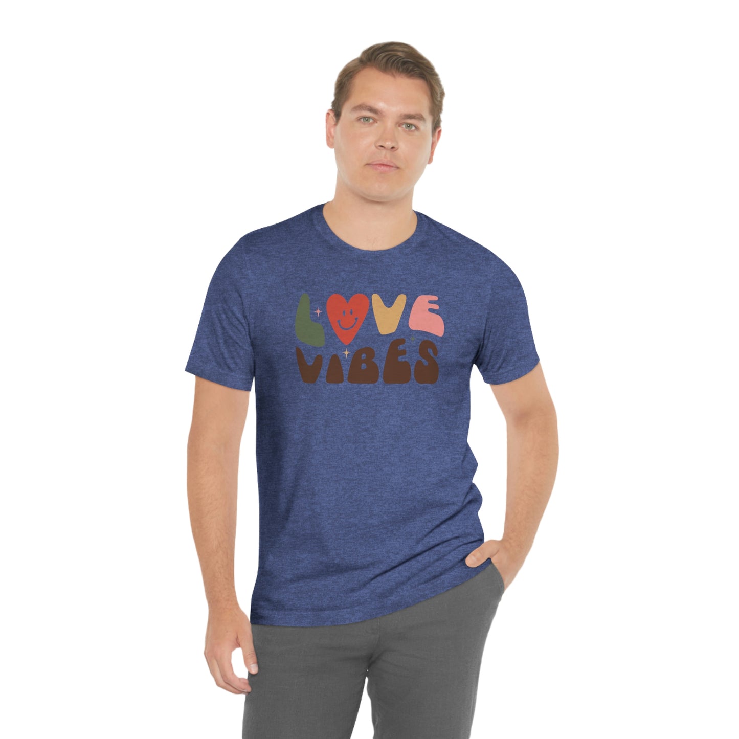 "Love Vibes" Unisex Jersey Short Sleeve Tee