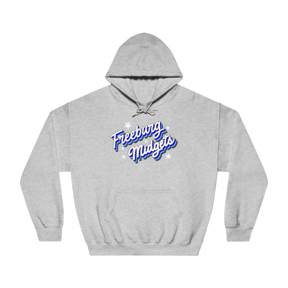 Retro Freeburg Midgets Unisex DryBlend® Hooded Sweatshirt