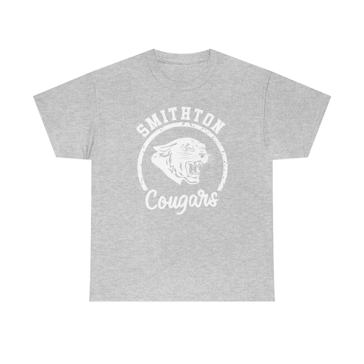 Smithton Cougars - White Imprint Unisex Heavy Cotton Tee