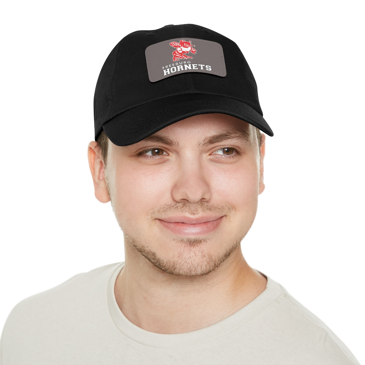 Freeburg Hornet Dad Hat with Leather Patch
