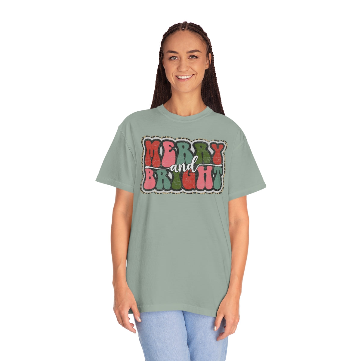 Merry and Bright Unisex Garment-Dyed Comfort Colors PREMIUM T-shirt