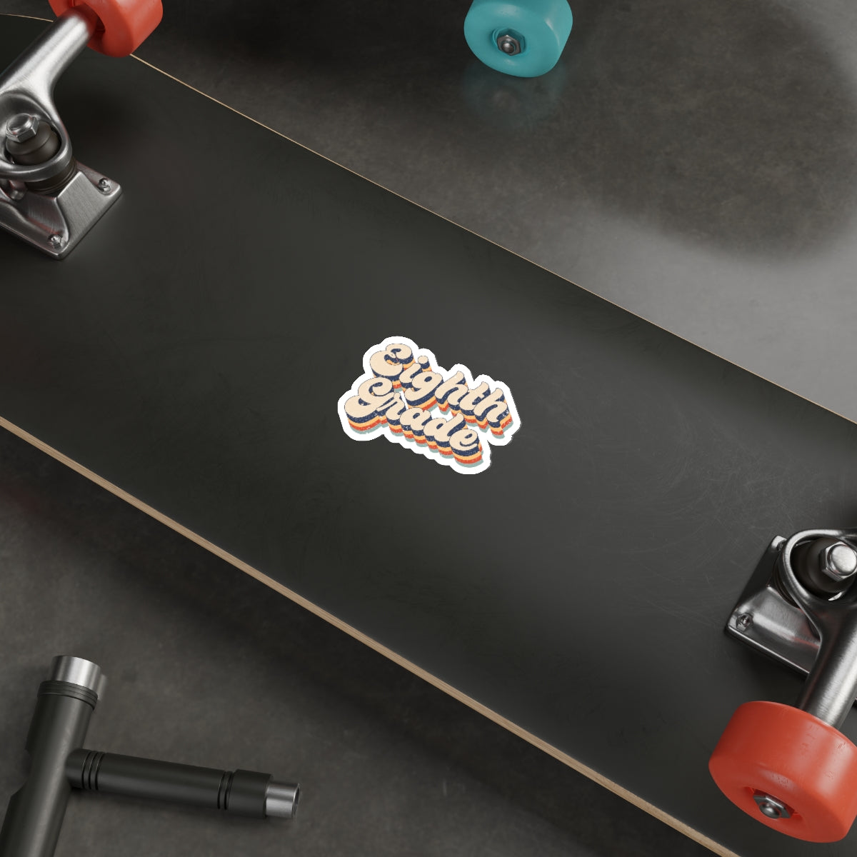 Eighth Grade Teacher Die-Cut Stickers