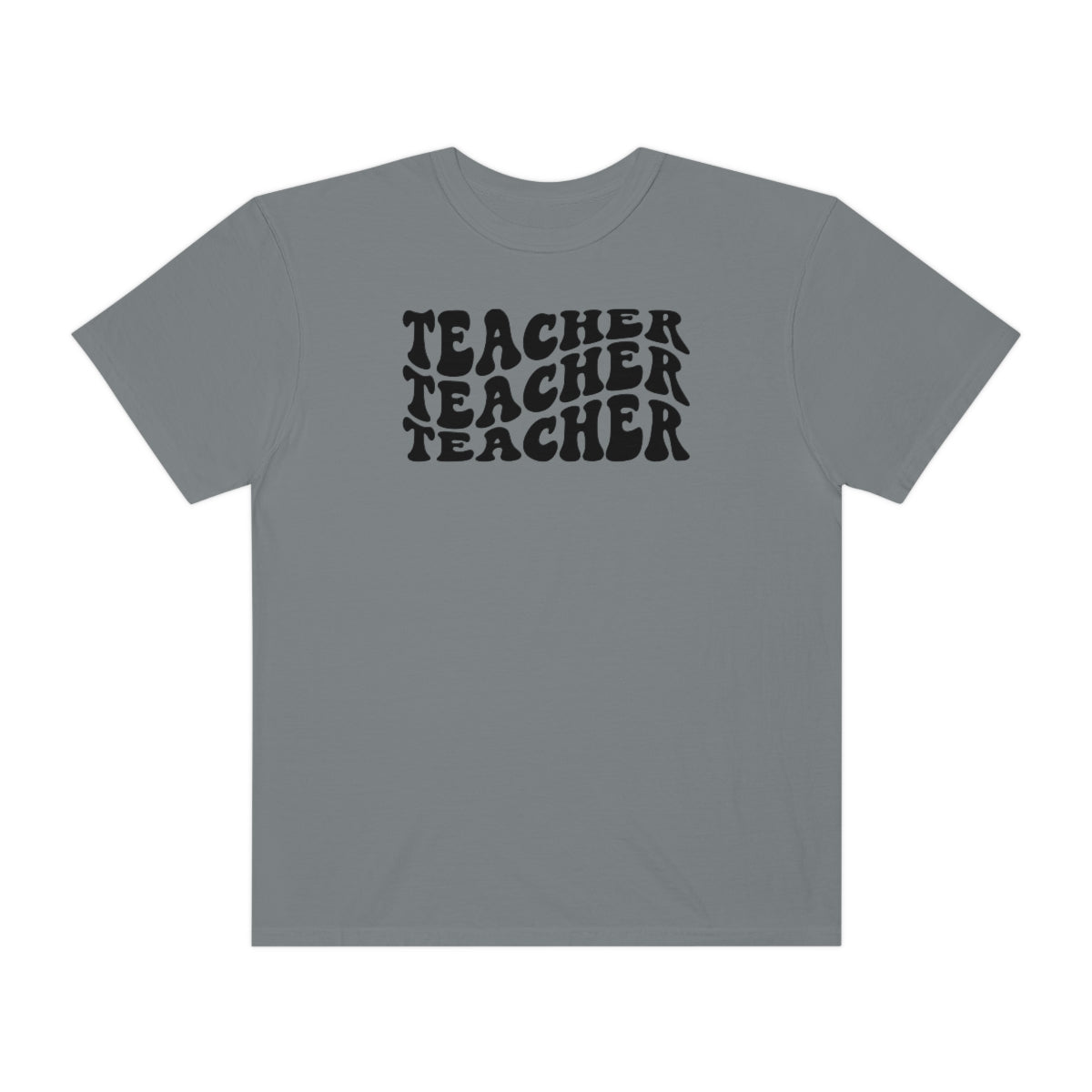Teacher Black Print Unisex Garment-Dyed PREMIUM T-shirt