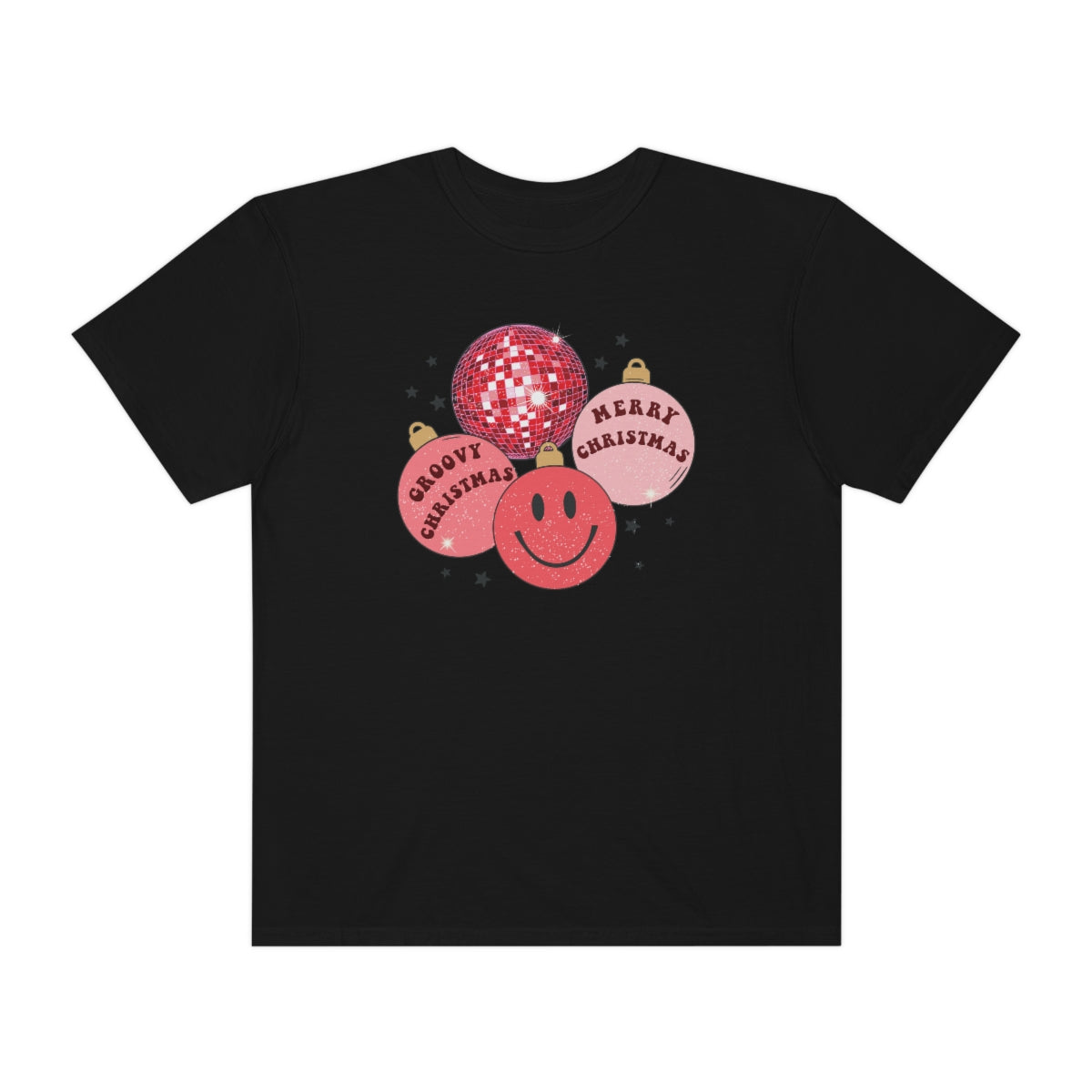 Groovy Christmas Unisex Garment-Dyed Comfort Colors PREMIUM T-shirt