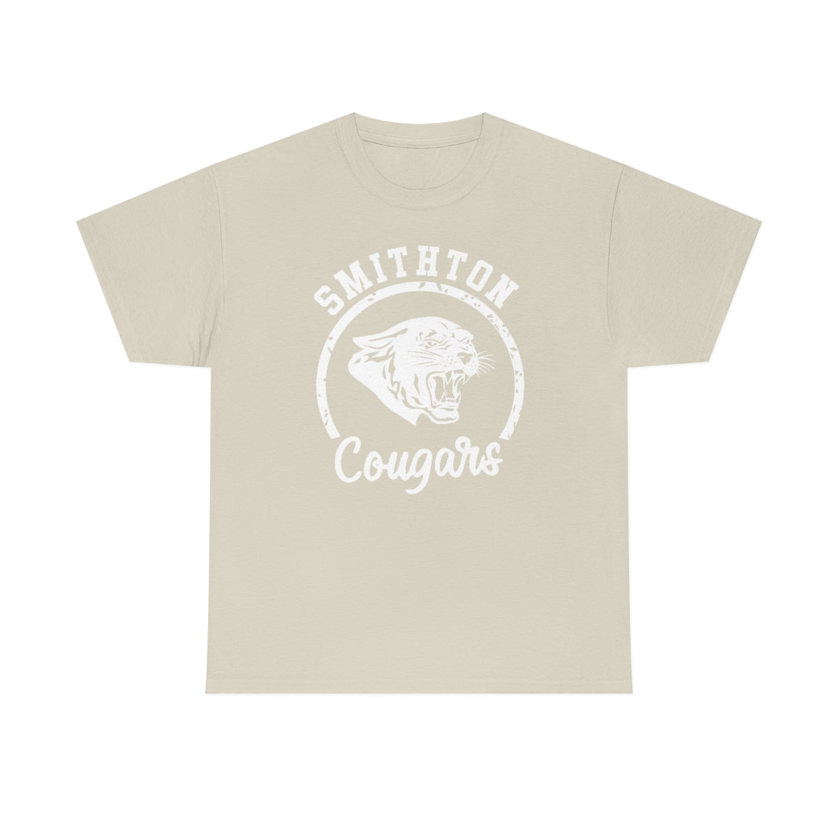 Smithton Cougars - White Imprint Unisex Heavy Cotton Tee