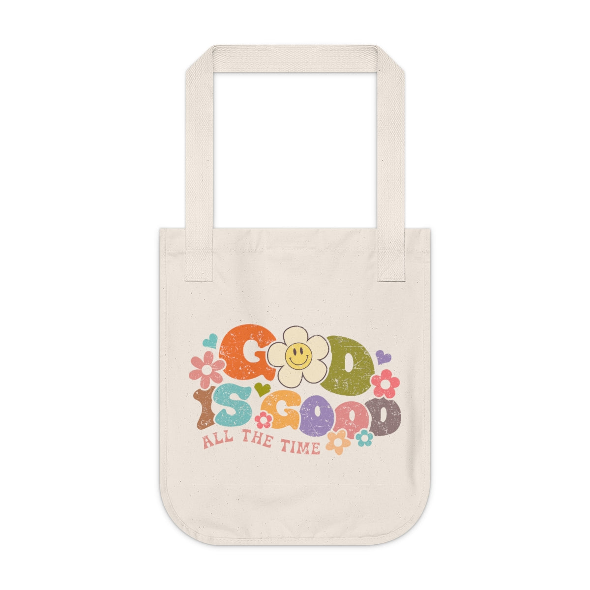 God is Good Organic Canvas Tote Bag