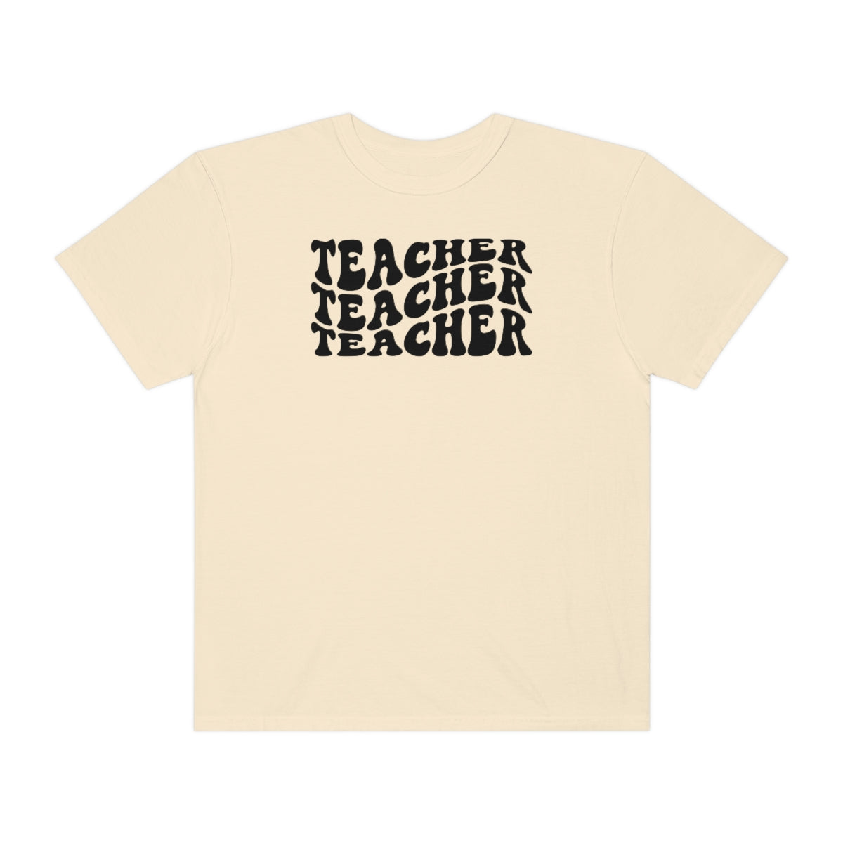 Teacher Black Print Unisex Garment-Dyed PREMIUM T-shirt