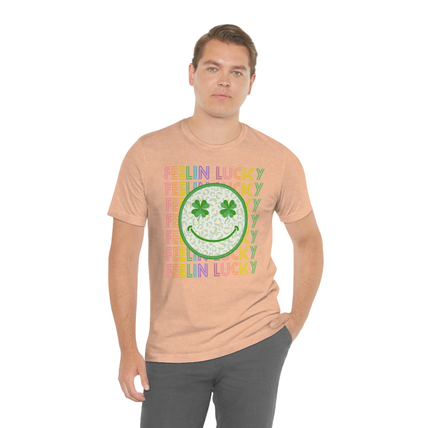 St. Patrick's Day "Feelin Lucky" Unisex Jersey Short Sleeve Tee