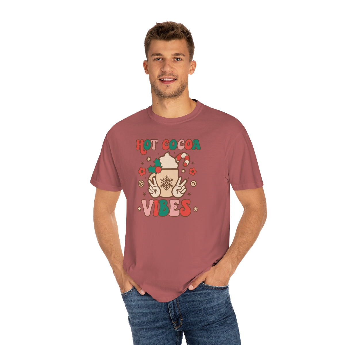 Hot Cocoa Vibes Unisex Garment-Dyed Comfort Colors PREMIUM T-shirt
