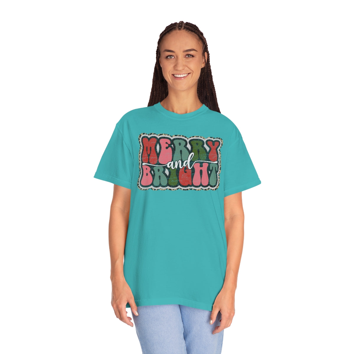 Merry and Bright Unisex Garment-Dyed Comfort Colors PREMIUM T-shirt