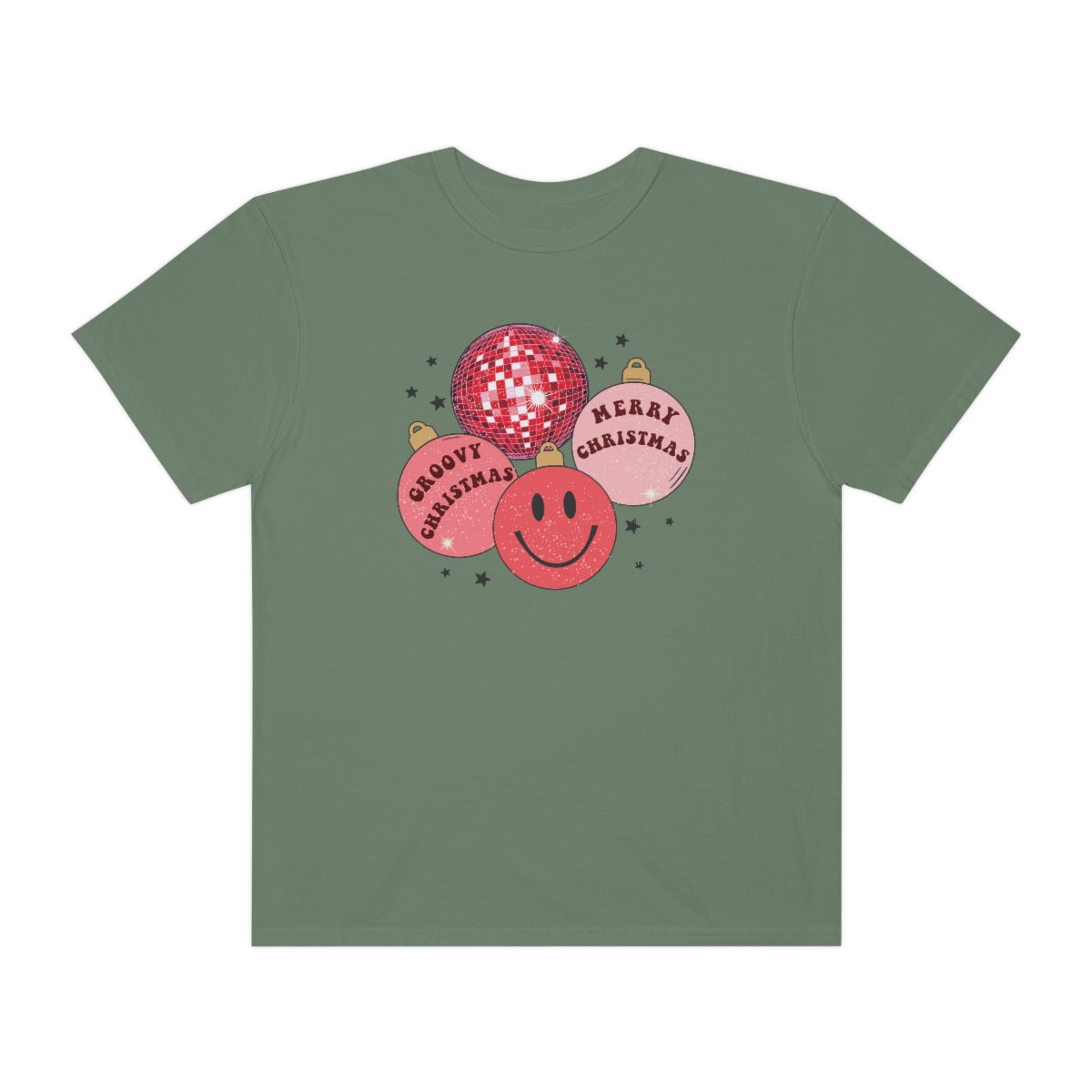 Groovy Christmas Unisex Garment-Dyed Comfort Colors PREMIUM T-shirt
