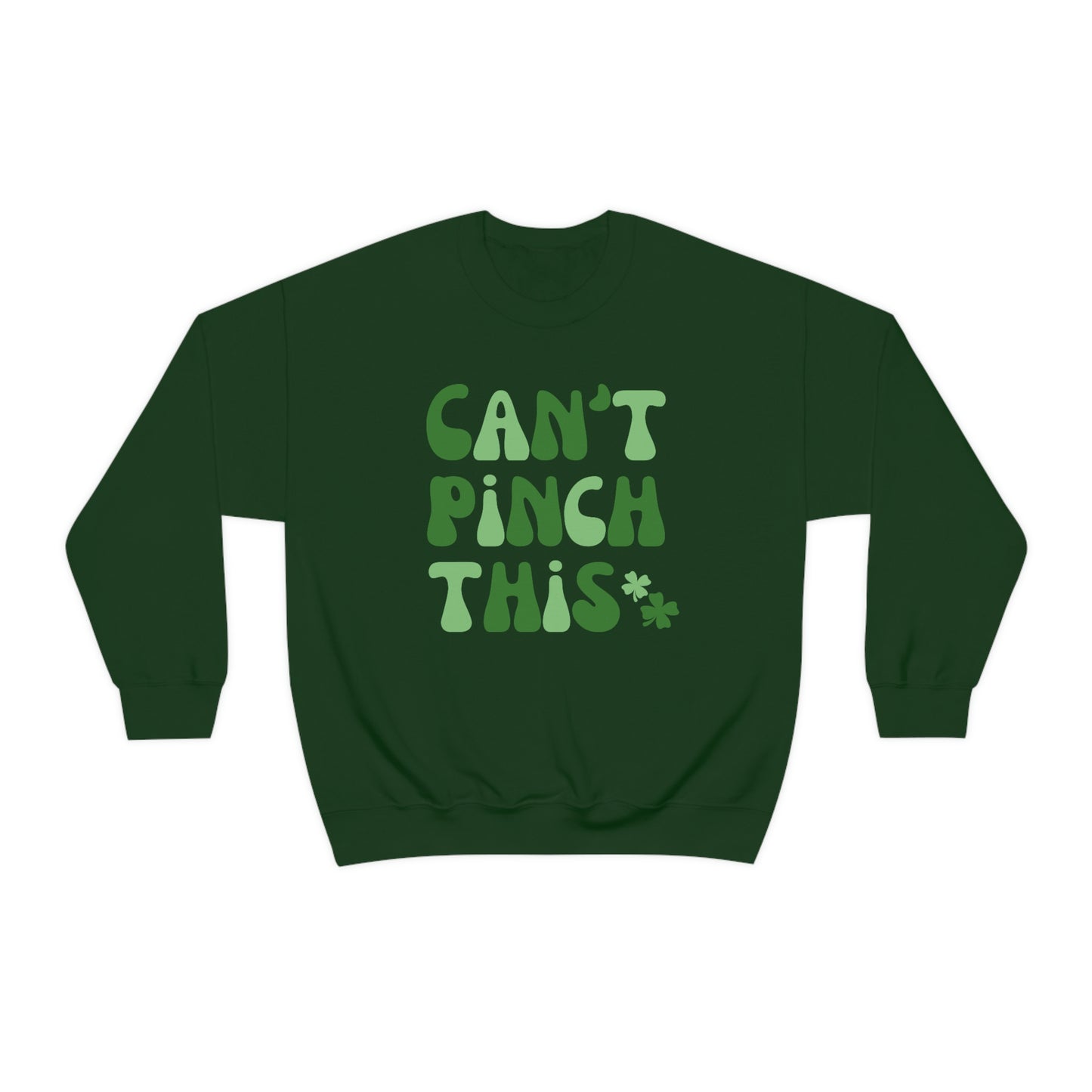 St. Patrick's Day "Can't Pinch This" Design Unisex Heavy Blend Crewneck Sweatshirt