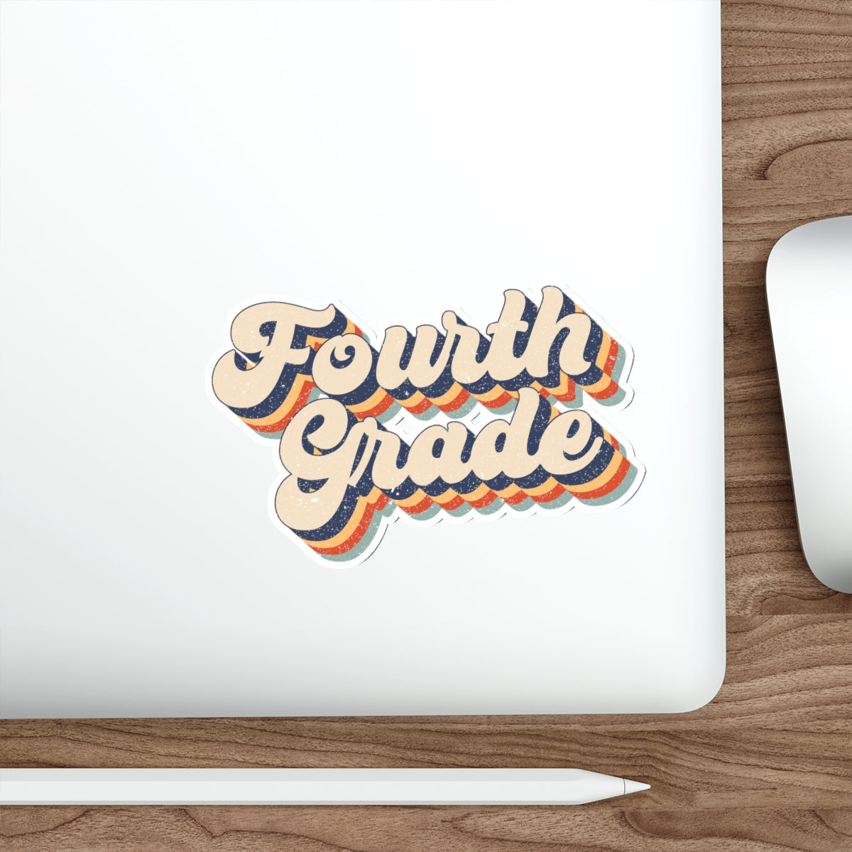 Fourth Grade Teacher Die-Cut Stickers