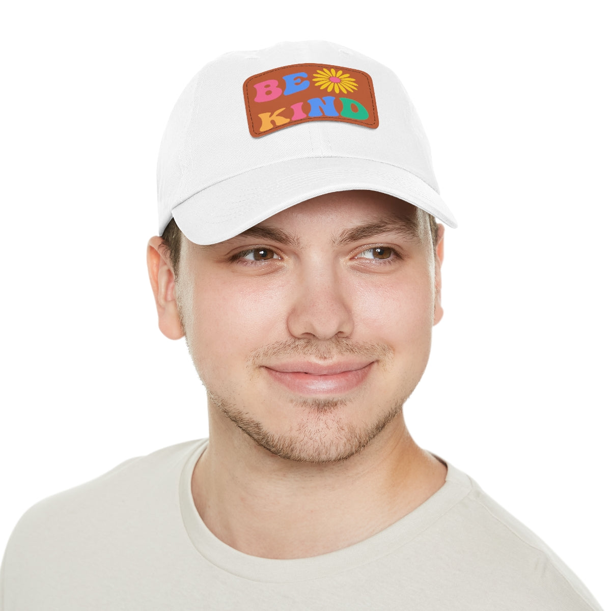 Be Kind Dad Hat with Leather Patch