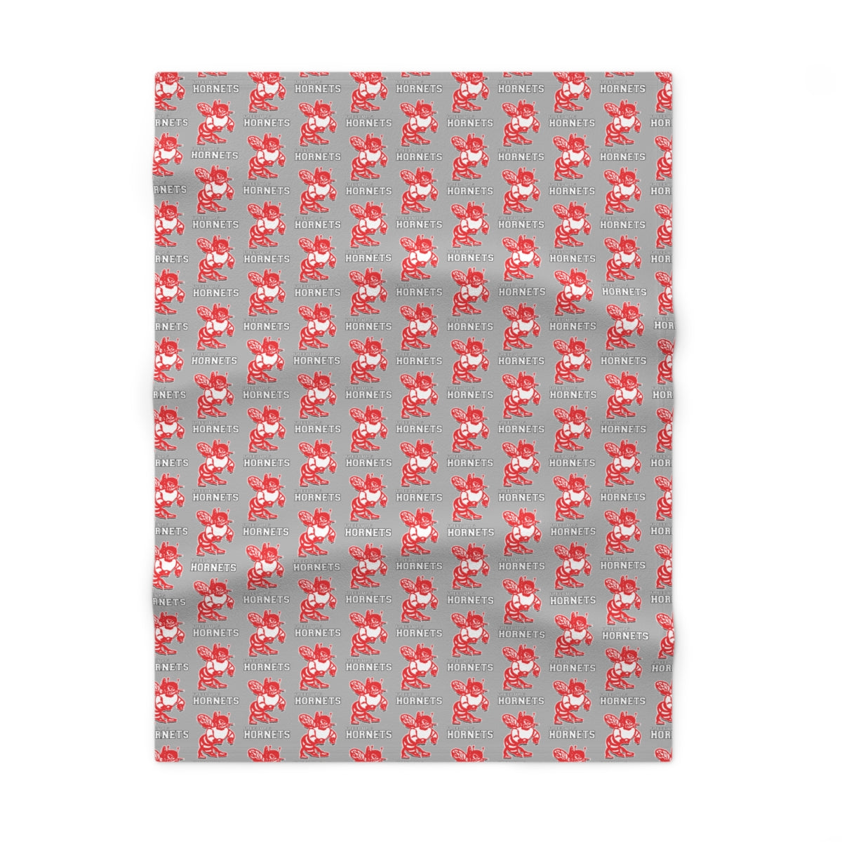 Gray Freeburg Hornets Soft Fleece Baby Blanket