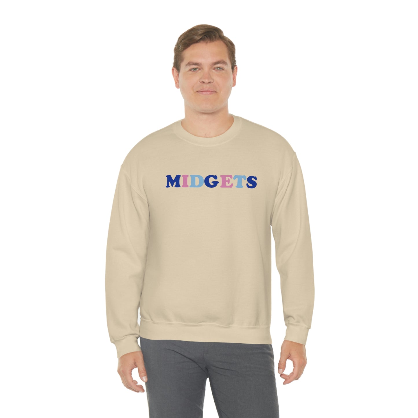 Pink and Blue Midgets Heavyweight Crewneck Sweatshirt