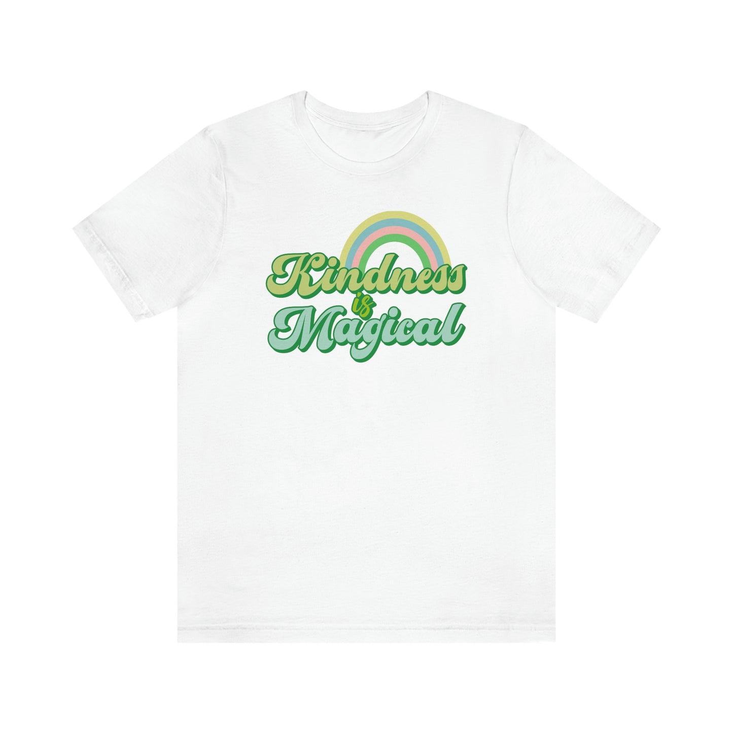St. Patrick's Day "Kindness is Magical" - Front Side Only Unisex Jersey Short Sleeve Tee