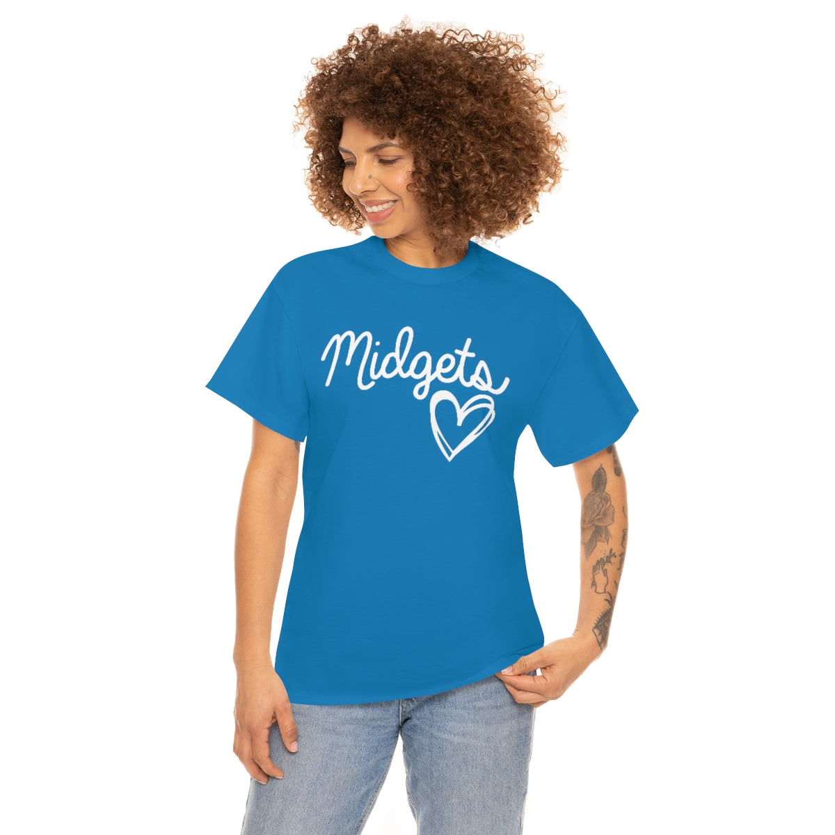 Midget Heart Unisex Heavy Cotton Tee