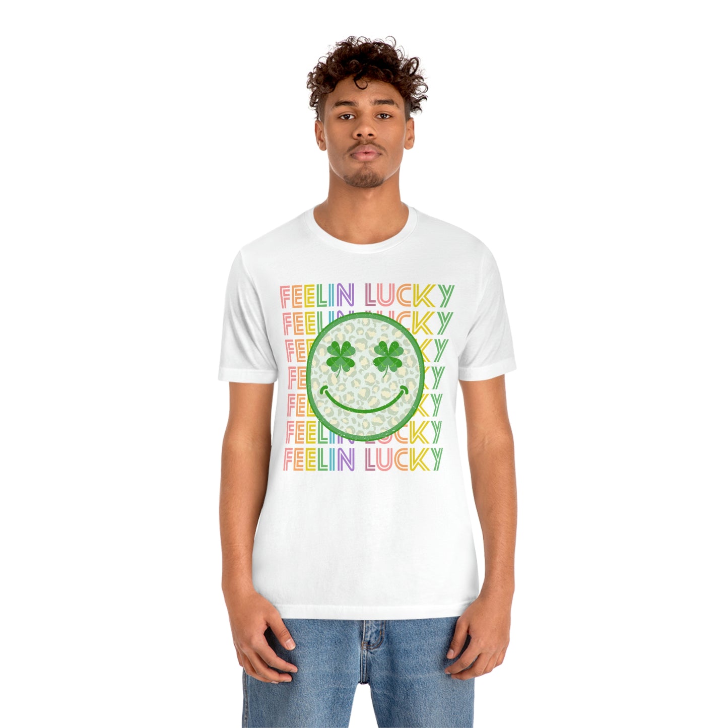 St. Patrick's Day "Feelin Lucky" Unisex Jersey Short Sleeve Tee