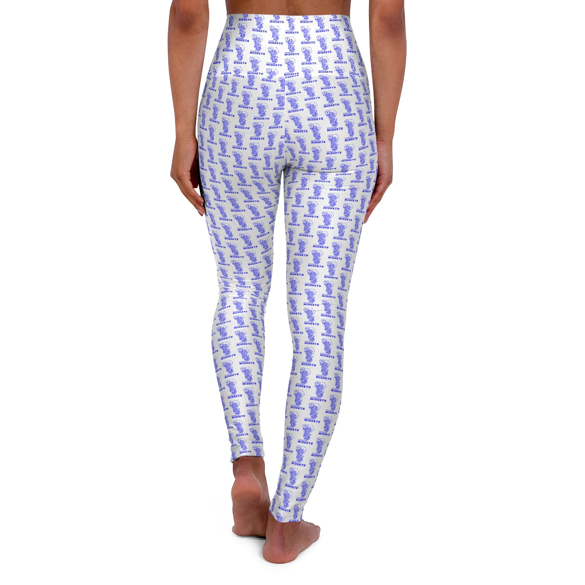 Freeburg Midget High Waisted White Yoga Leggings