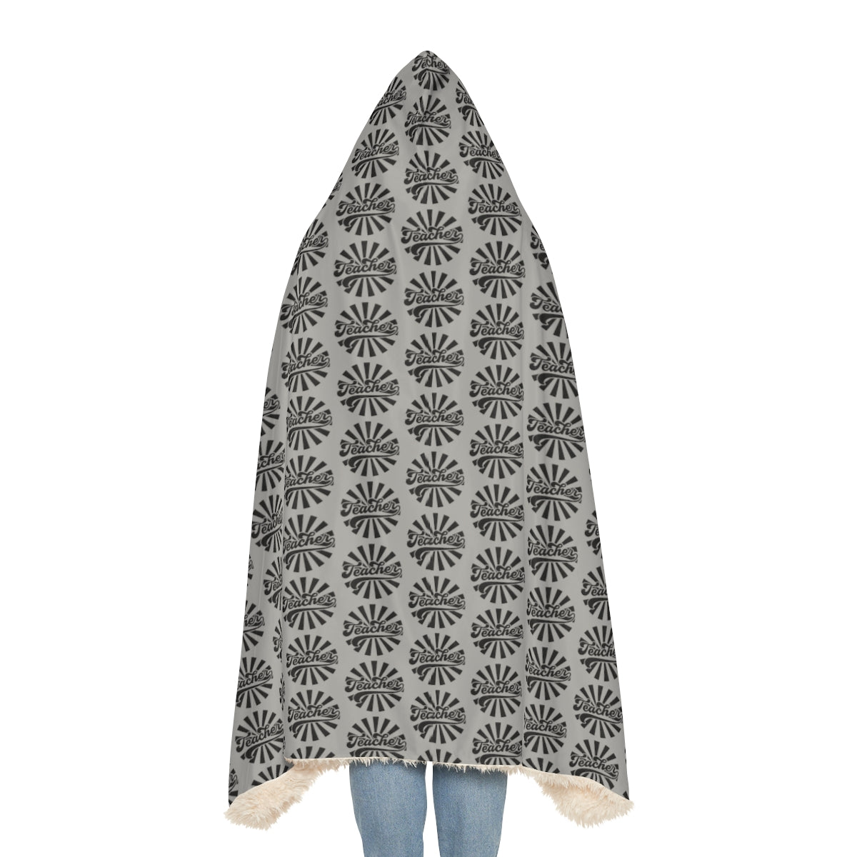 Gray " Teacher" Snuggle Blanket