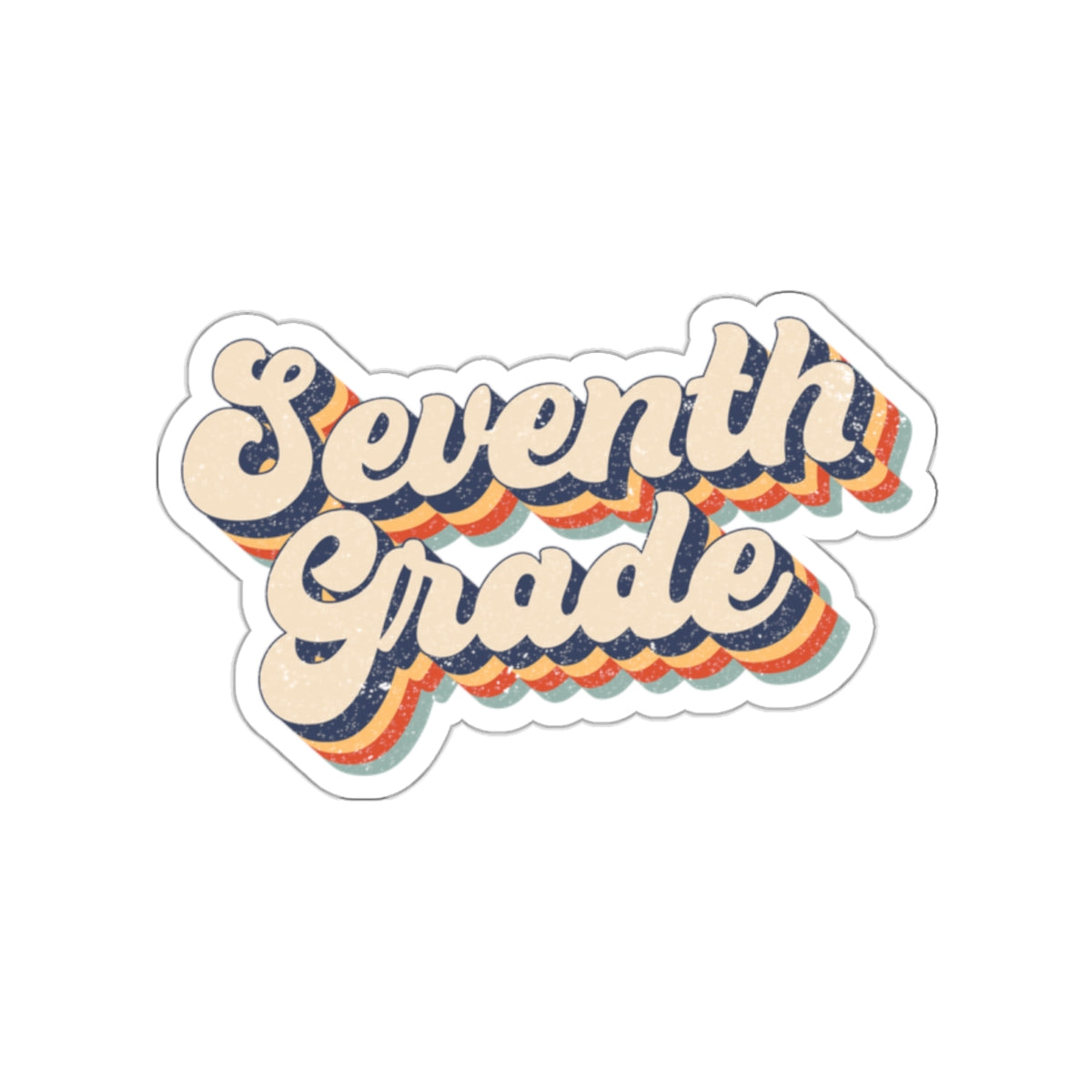 Seventh Teacher Die-Cut Stickers