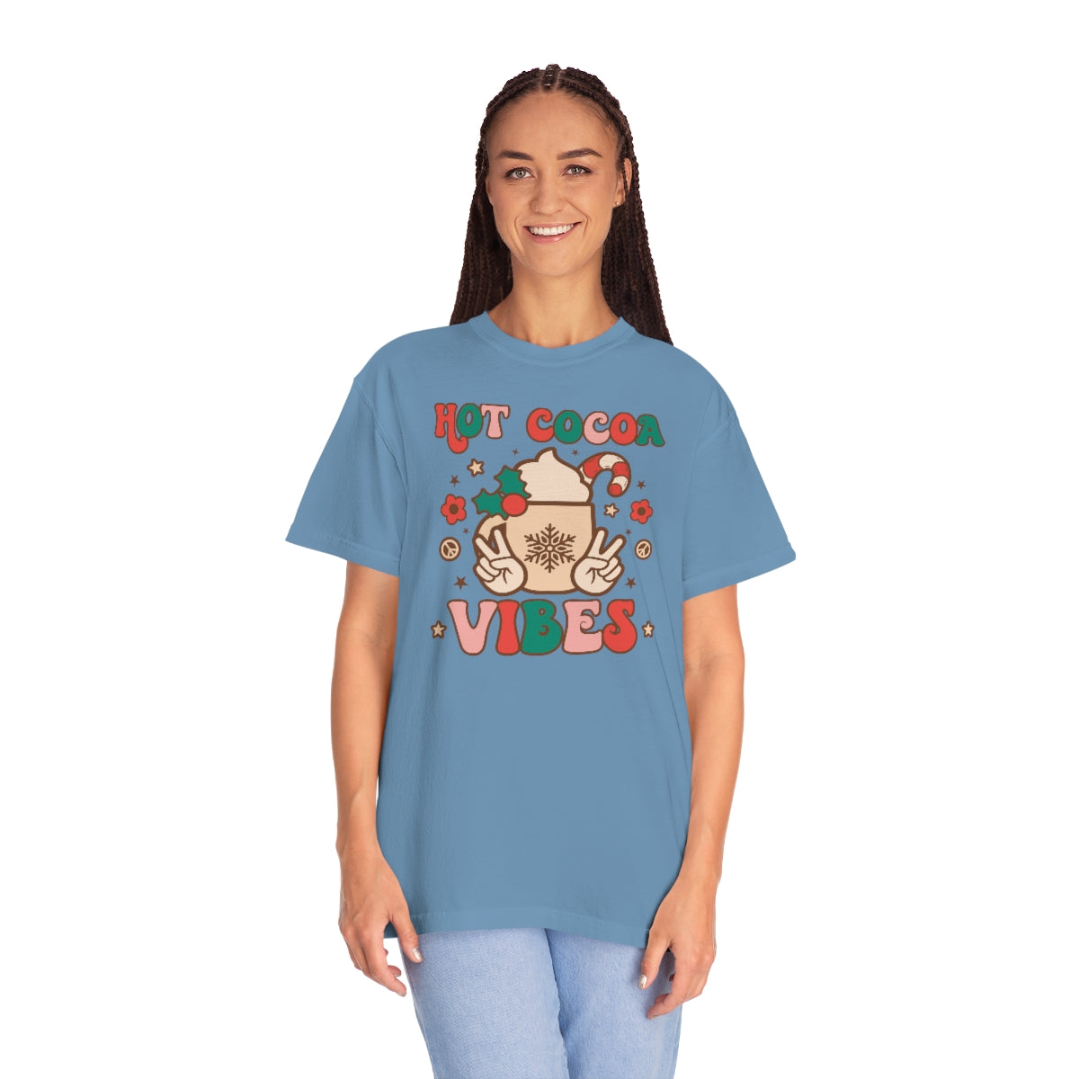 Hot Cocoa Vibes Unisex Garment-Dyed Comfort Colors PREMIUM T-shirt
