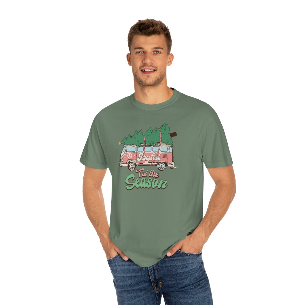Tis the Season Retro Unisex Garment-Dyed Comfort Colors PREMIUM T-shirt