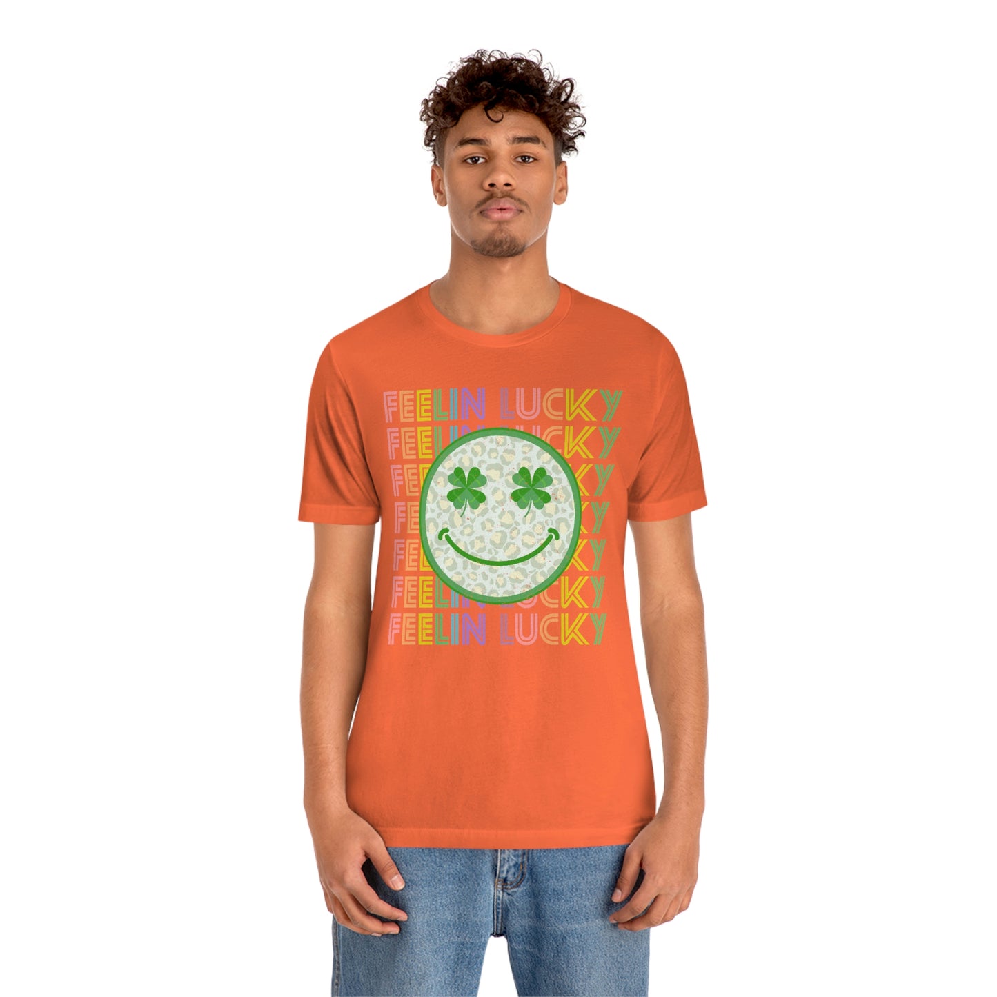 St. Patrick's Day "Feelin Lucky" Unisex Jersey Short Sleeve Tee