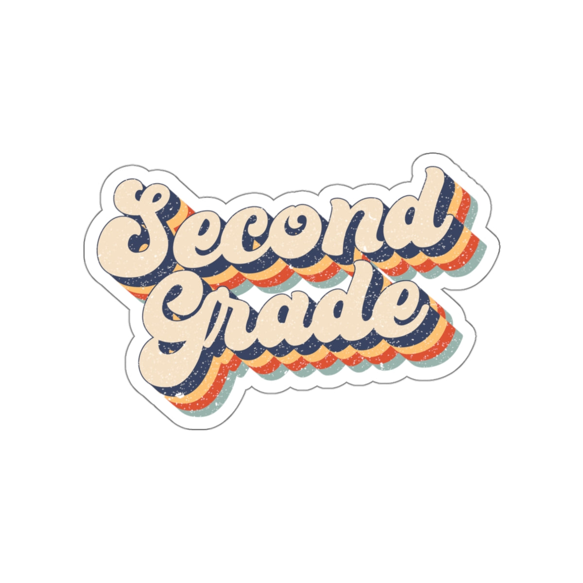 Second Grade Teacher Die-Cut Stickers