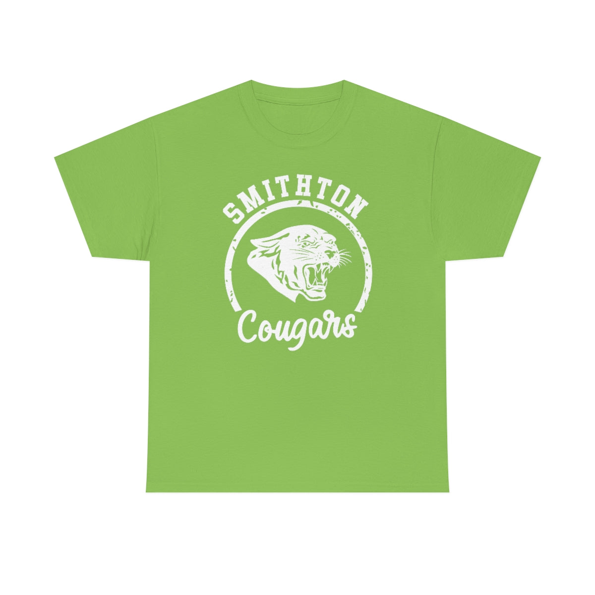Smithton Cougars - White Imprint Unisex Heavy Cotton Tee