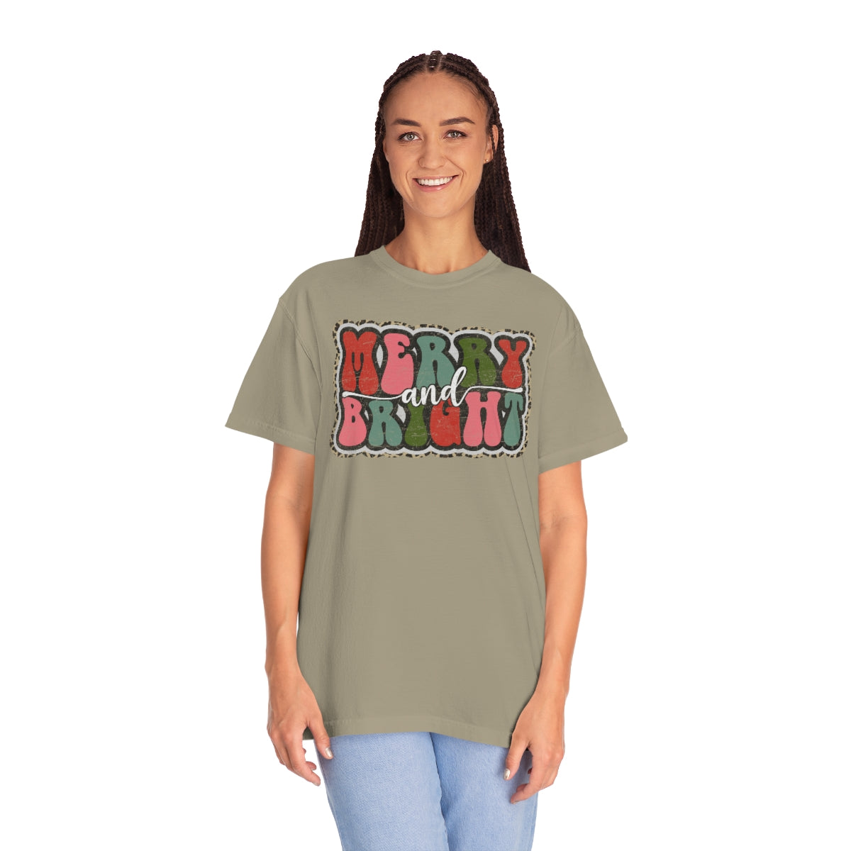 Merry and Bright Unisex Garment-Dyed Comfort Colors PREMIUM T-shirt