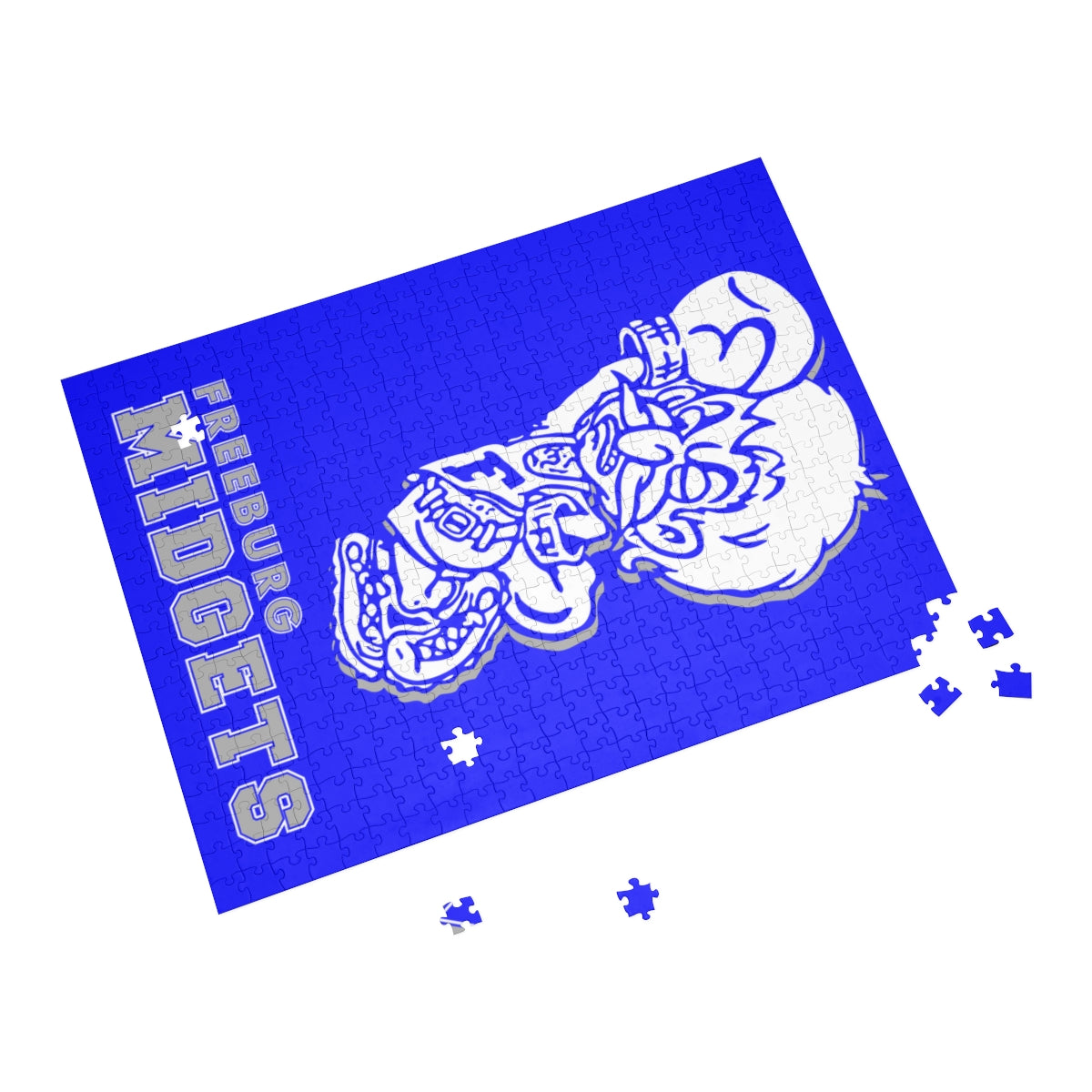 Freeburg Midget Puzzle - Blue (96, 252, 500, 1000-Piece)