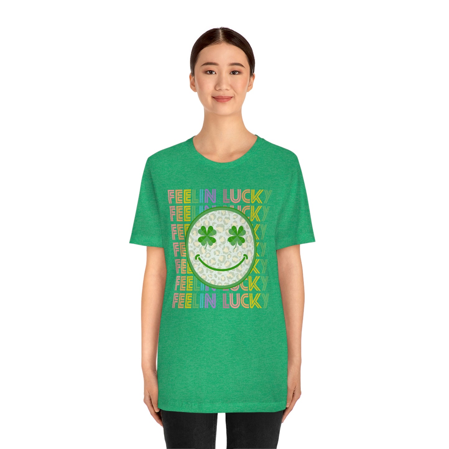 St. Patrick's Day "Feelin Lucky" Unisex Jersey Short Sleeve Tee