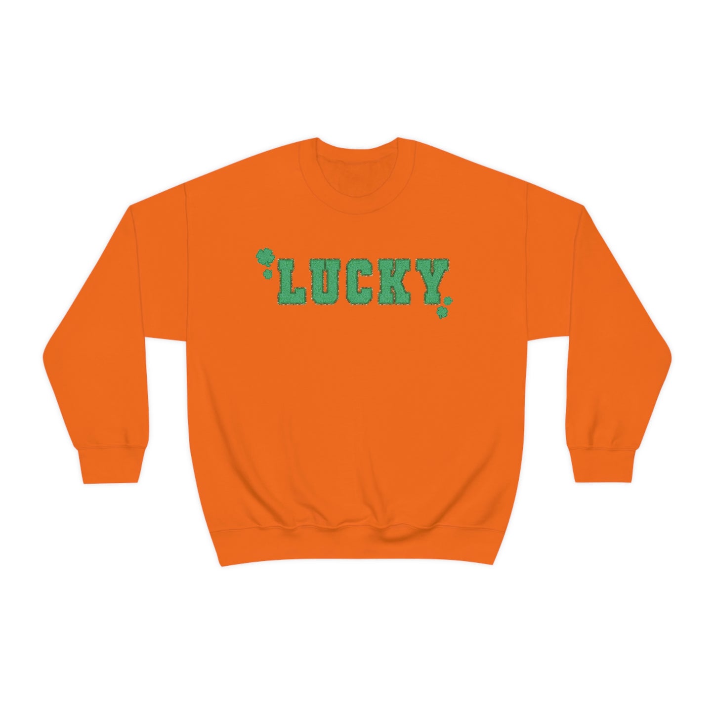 St. Patrick's Day "Lucky" Design Unisex Heavy Blend Crewneck Sweatshirt