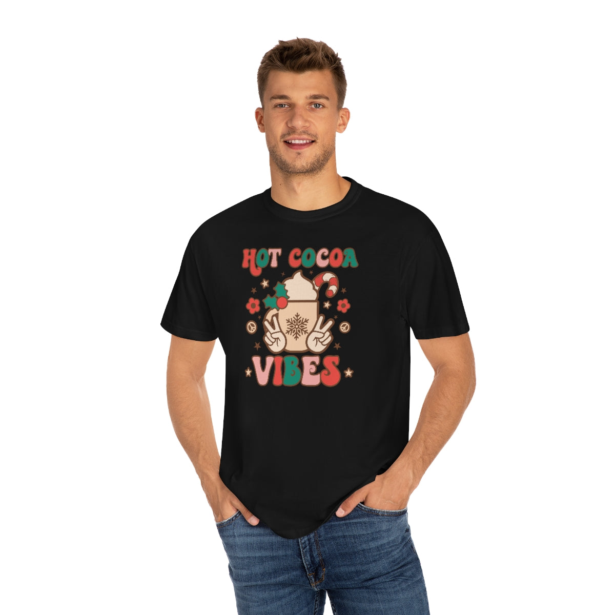 Hot Cocoa Vibes Unisex Garment-Dyed Comfort Colors PREMIUM T-shirt