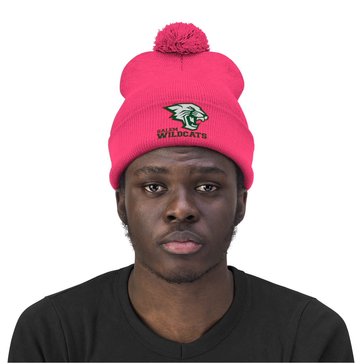 Salem Wildcats Pom Pom Beanie