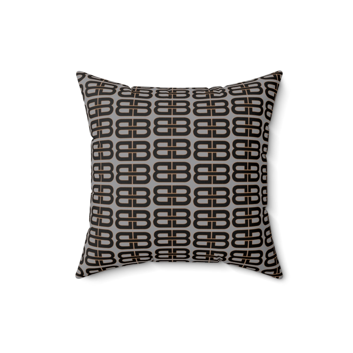 Gray Bhava Brand Pattern Square Pillow