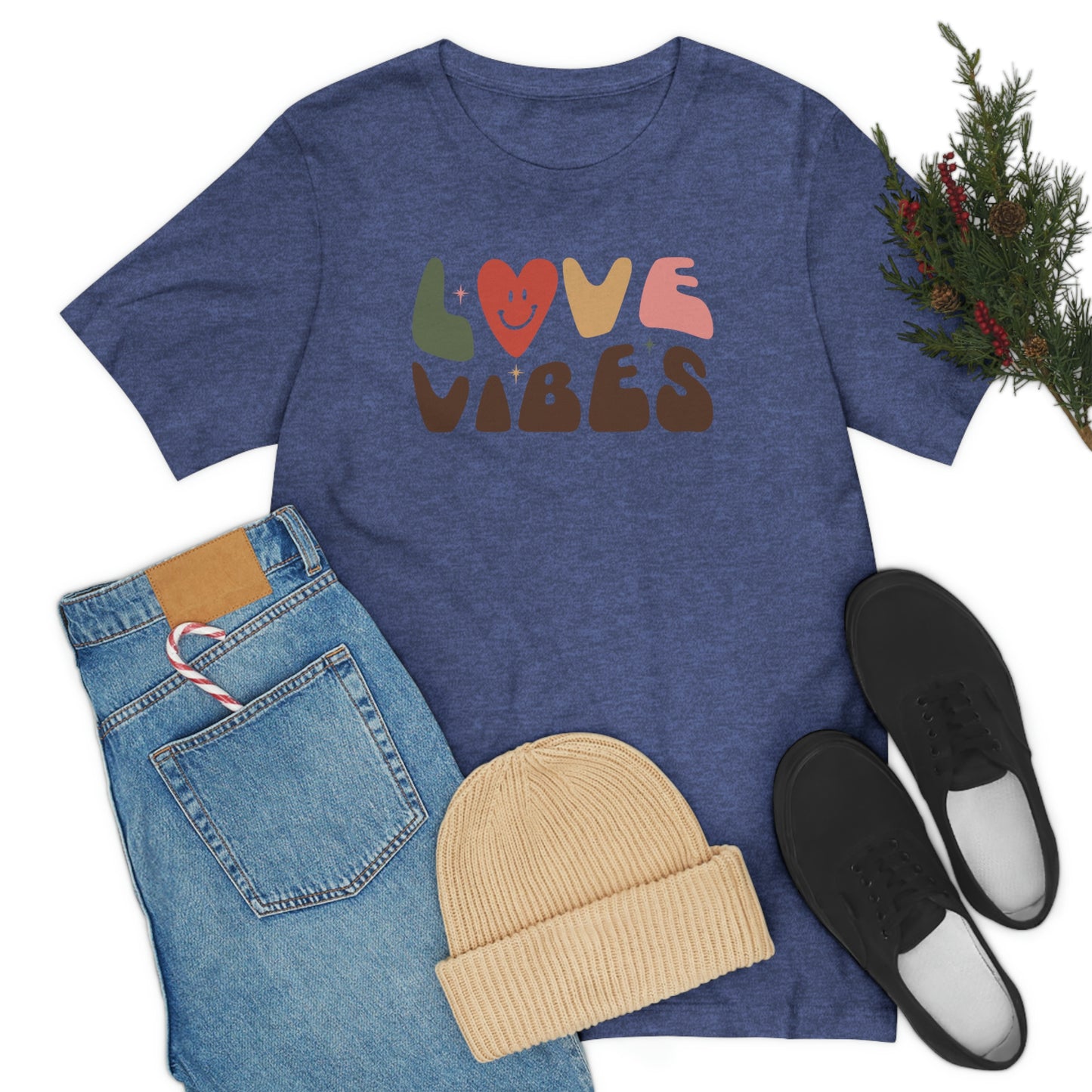 "Love Vibes" Unisex Jersey Short Sleeve Tee